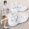 307 New  Spring and Summer Popular Hollow Out Dad Shoes Korean Style Trendy Women's Shoes Thick Bottom Increased by Breathable Shoes