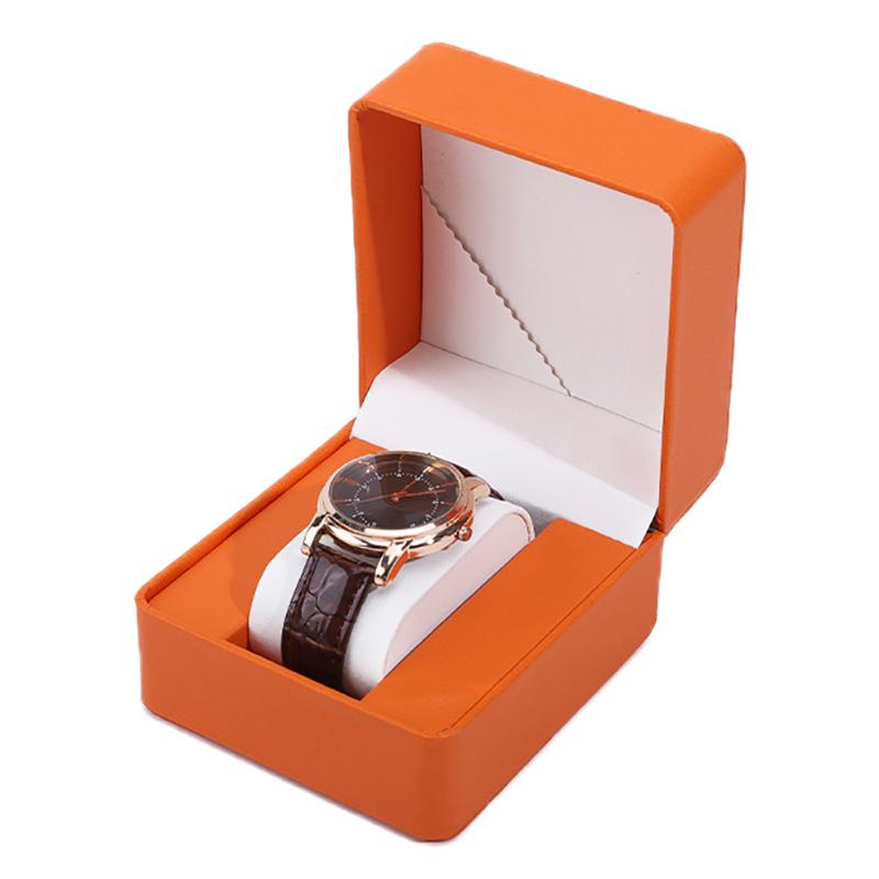 Watch Storage Box Pu Single Watch Display Case Wristwatch Watch Holder Travel Jewelry Watch Organizer For Men Gift