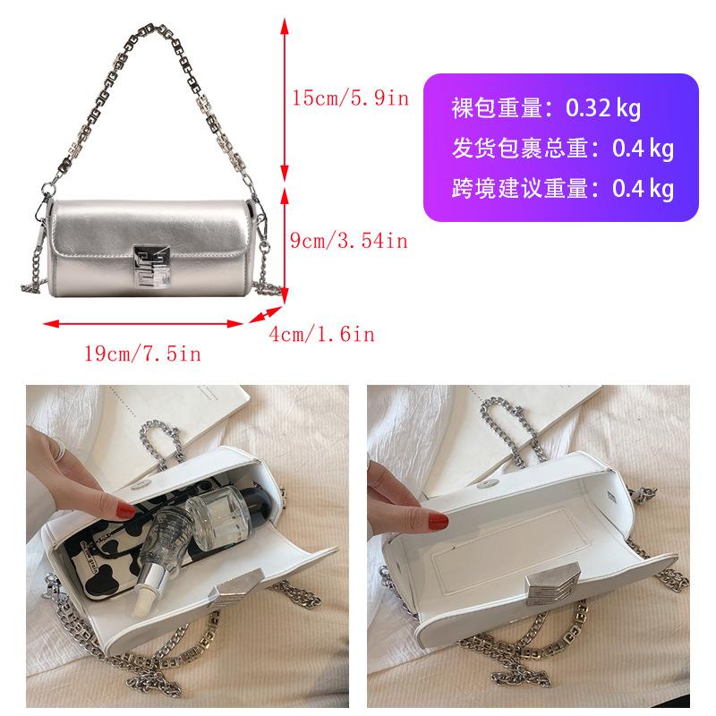 Нишевая сумка подмышку женская новая высококлассная цепочка сумка через плечо универсальная маленькая квадратная сумка