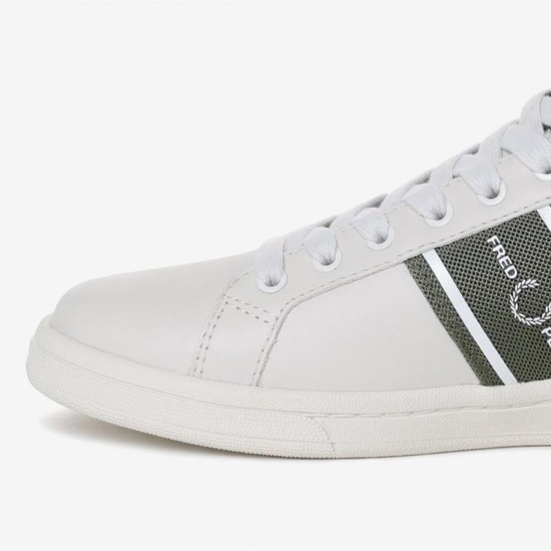 Fred Perry Унисекс Белые Кроссовки B721 Кожаные