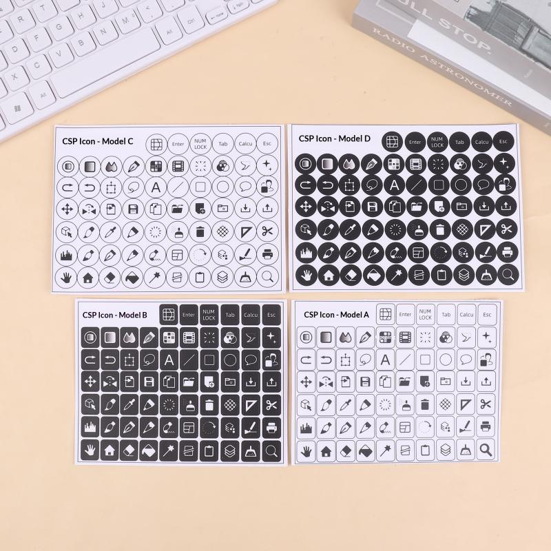 Csp Paint Значок Быстрого Доступа Наклейка на Клавиатуру Clip Studio Paint Стикер на Клавиатуру Планшета Значок Быстрого Доступа Paint Стикер на Клавиатуру