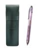 Пенал из зернистой кожи Moss Green 3 Mecha Japan Clear Set Purple SASMG-CL3M-V