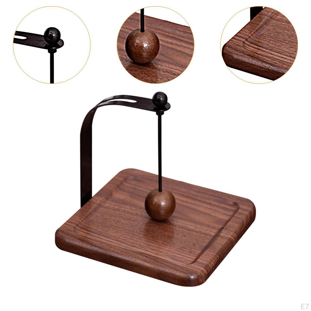 Cafe Napkin Holder Storage Rack Convenient Memos Organizer Tissue Wood Base for Dining