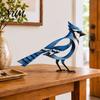 Colorful Metal Bird Decor for Table Figurine, Minimalist Desktop Art Sculpture, Small Animal Ornament, Modern Ornaments Living Room Pastoral