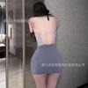 Stewardess secretary sexy lingerie pure desire wind perspective mesh nightdress women's hip skirt uniform cover