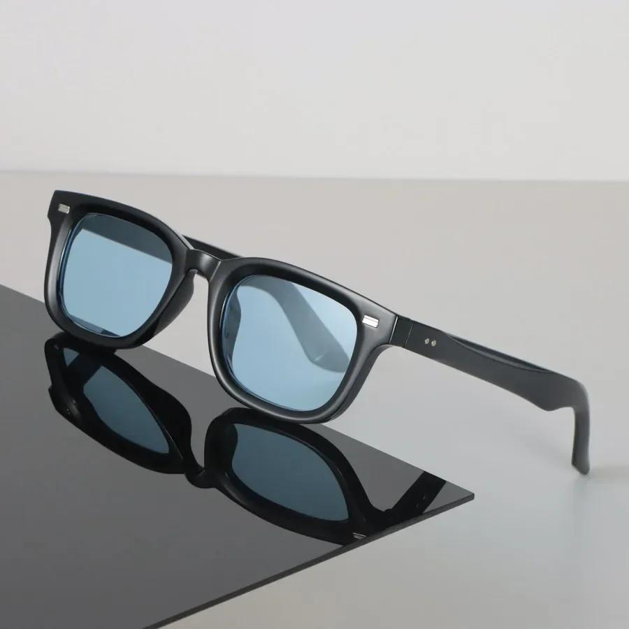 Vintage Rectangle Sunglasses Women Men Casual Fashion Glasses Luxurious Brand Designer Female