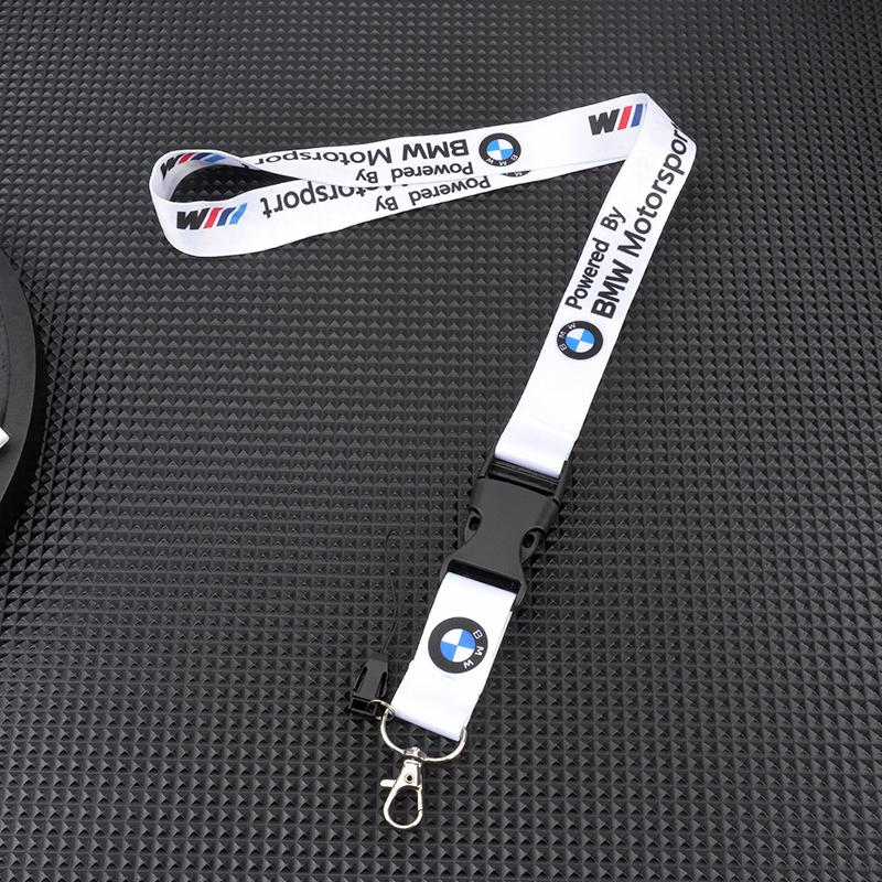 NTSM5 Lanyard Nylon Style Keychain Key Strap Holder&Staff ID Cards For Bmw E46 E36 G20 E90 E60 F30 F10 E39 X1 M Performance Stickers