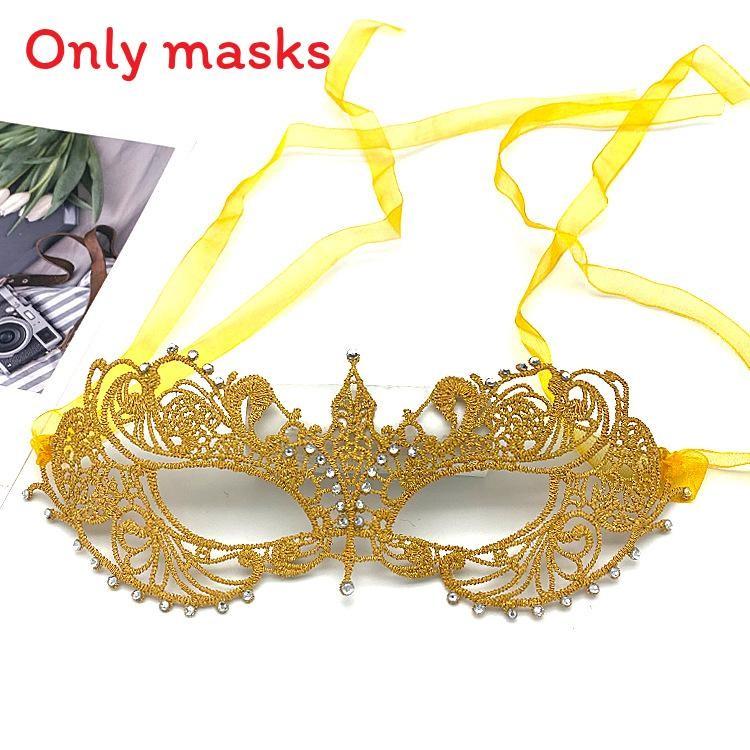 Аксессуар для костюма на Хэллоуин с кружевной филигранью и блестящими деталями для тематических мероприятий и косплея на Хэллоуин