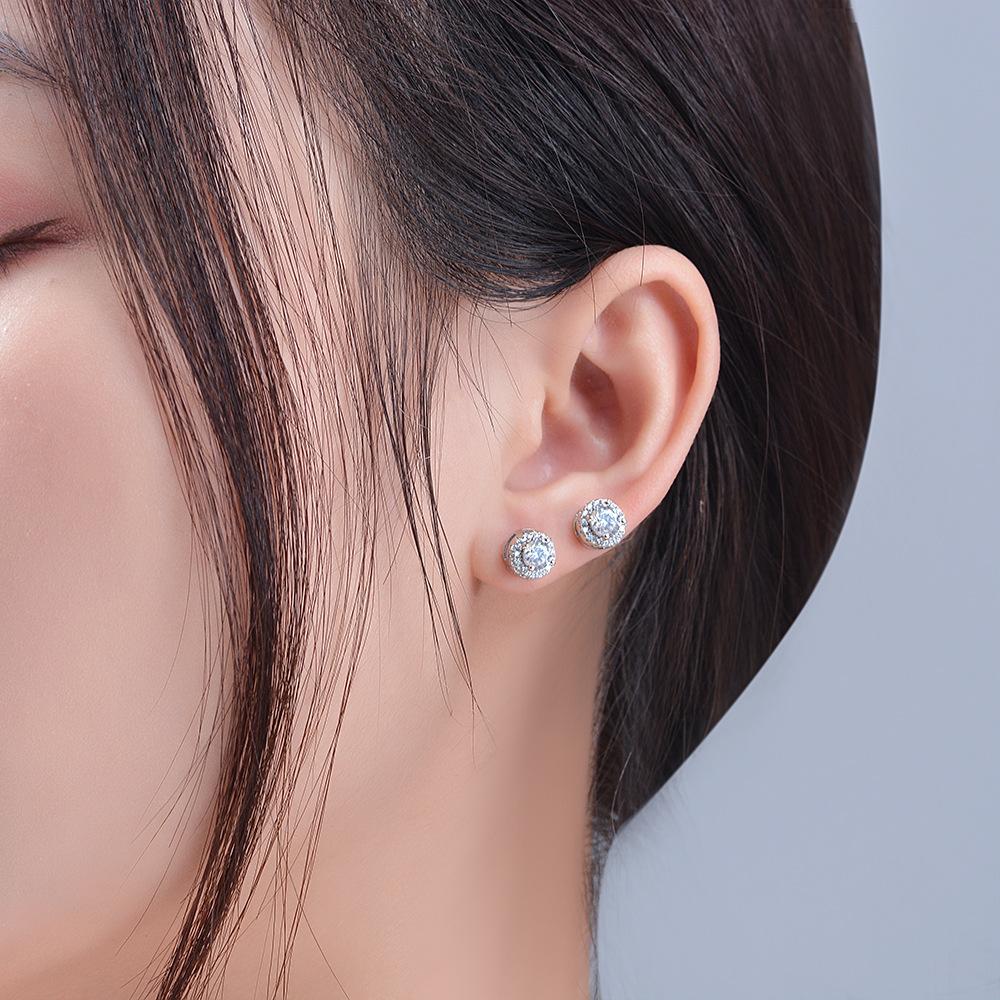 Tancise 925 Sterling Silver Zircon Earrings Drop Earrings For Women Wedding Party Gifts