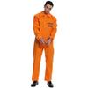 New Men's Prisoner Clothing Adult Cosplay Party Clothing Jumpsuit Uniform Set