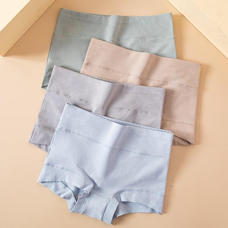 4pcs Zjx Cotton Women Panties Underwear Cute Print Briefs Comfort Female Lingerie Plus Size M5xl