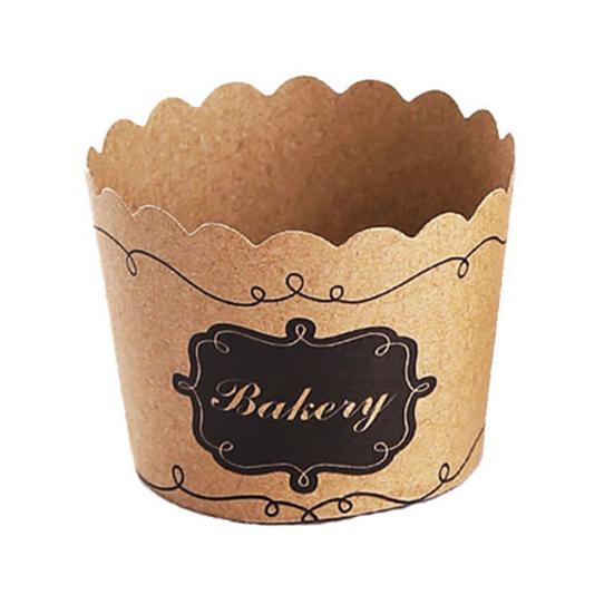 Creative Convenient Strong Construction Wood Pulp Paper Easy Release Utility Cupcake Liner Kitchen Supplies Cupcake Cup