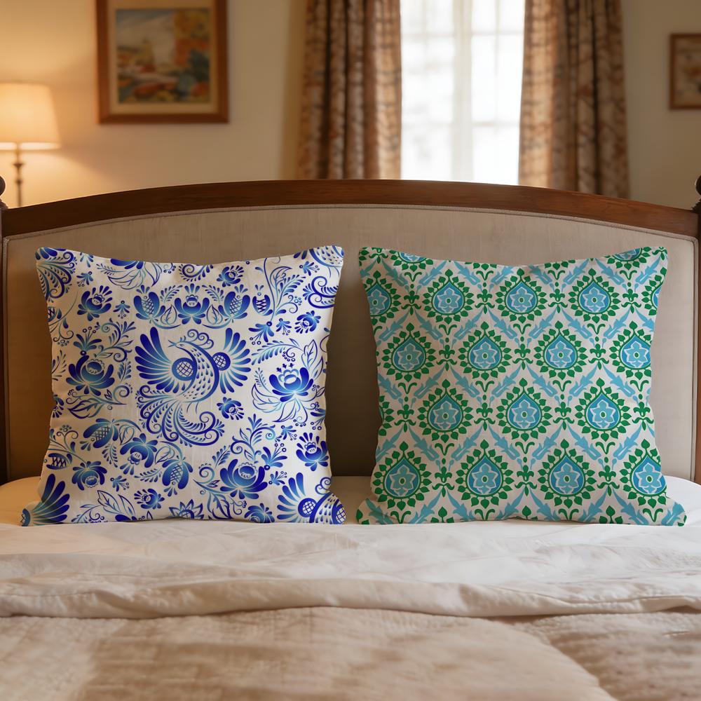 Pattern Scroll Pattern Cushion Cover 1Pcs Decorative Covers Soft Cushion Case For Sofa Couch Decor 40X40 45X45 Pillowcases
