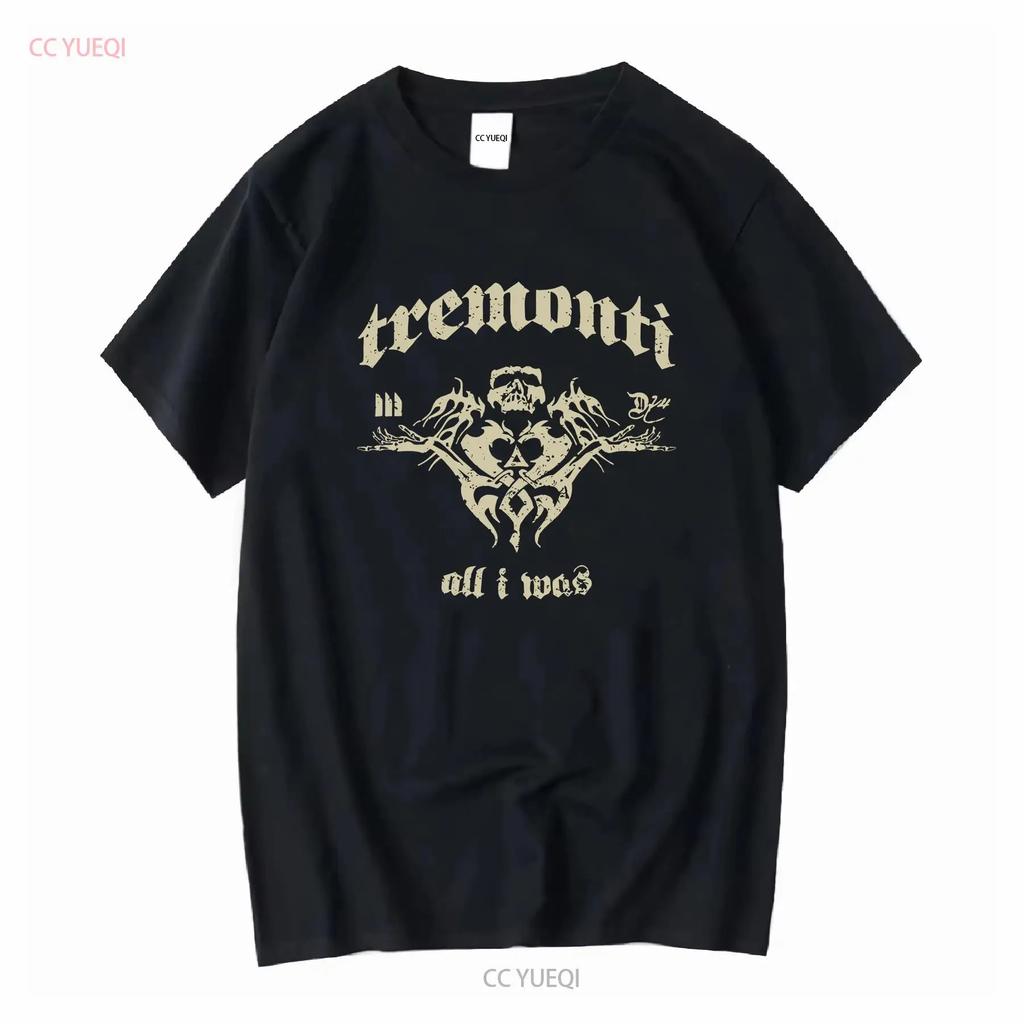 Vtg Tremonti Band All I Was Heavy Cotton Black Size T Shirt Mm1260 Long Or Short Sleeves Vintage Washed Stretched Soft Homme