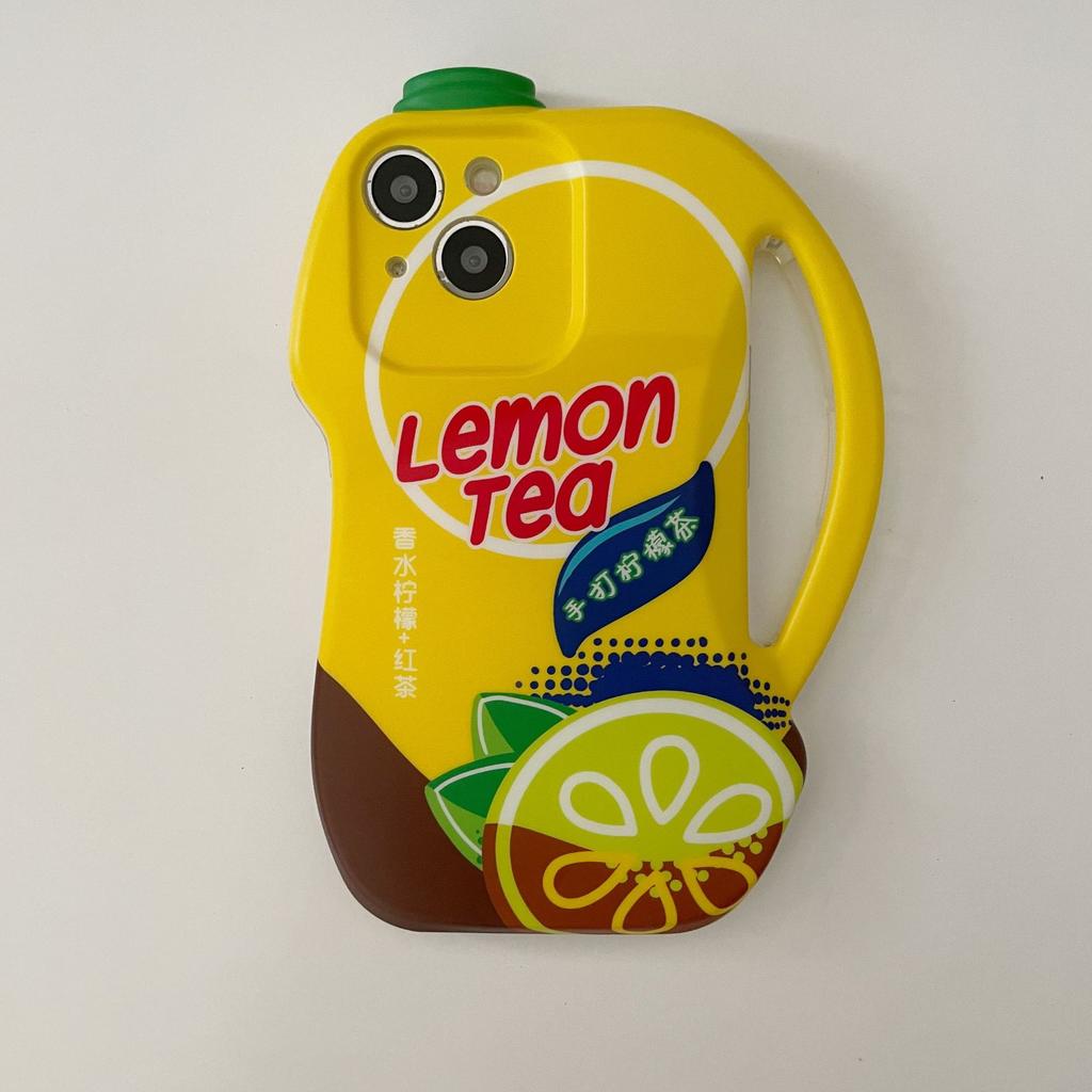 Ins Creative Lemon Tea Suitable For IPhone 14 Funny 12 ProMax Phone Case 13 Men And Women 15 Anti Drop