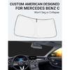 Складной солнцезащитный козырек Proadsy на лобовое стекло, подходит для Mercedes Benz C Level W205 C250 C300 C400 2015-2021 годов, аксессуары, обновление 2024 года