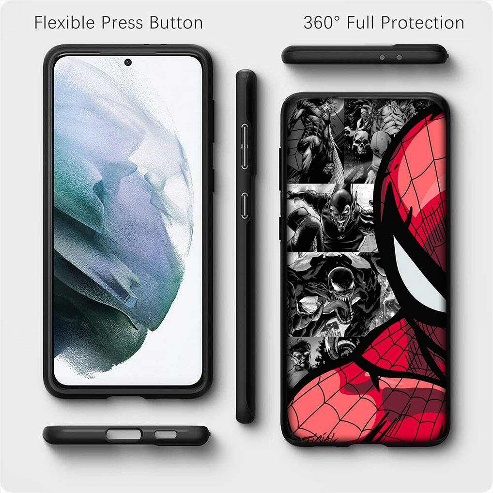 Для iPhone 17 16 15 Xiaomi Poco F7 F8 X7 X6 C85 C75 C71 M8 Redmi Note 14 13 12 Pro Max 14C 13C 15C A3 A4 Чехол Аниме Человек-паук Marvel Человек-паук Обложка