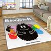 3D Cartoon Les Barbapapa Family Carpet Rug for Bedroom Living Room Home Sofa Decoration,Children Game Large Decor Floor Mat Gift