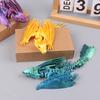 Пернатый дракон-виверна, 3D-печатный дракон, шарнирный дракон, 3D-печатные игрушки для рабочего стола, питомец