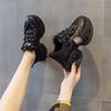 Daddy Shoes Весенние толстые подошвы в повседневных женских туфлях с эффектом возвышения