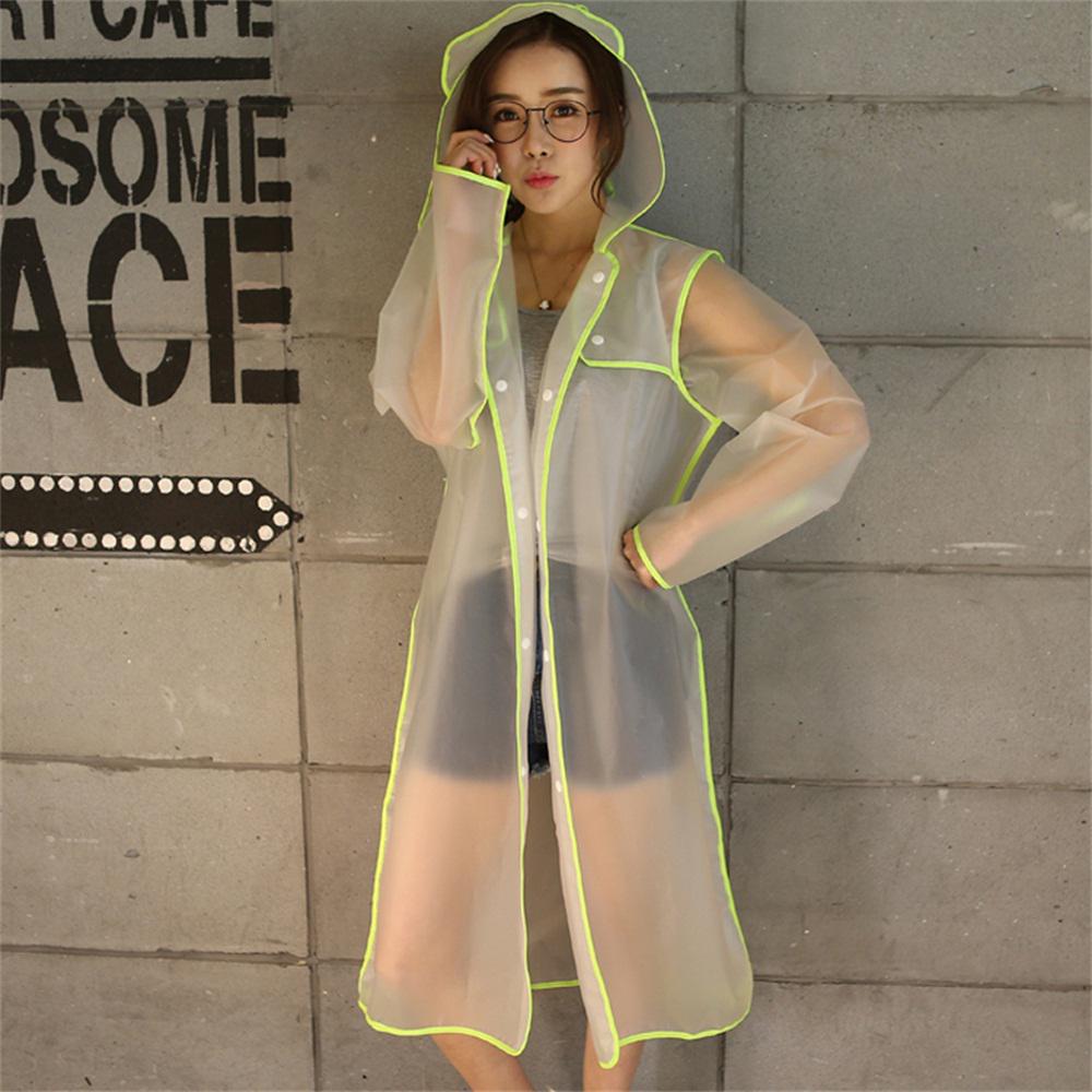 Travel Single One-piece Raincoat EVA Outdoor Long Transparent