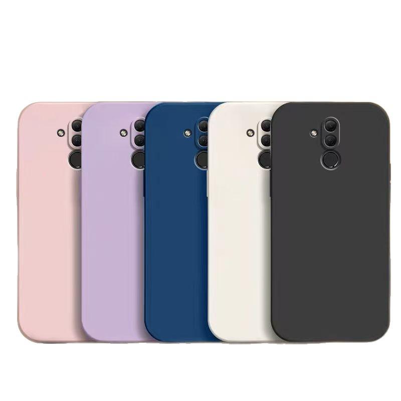 Применимо к чехлу для мобильного телефона Huawei mate11 Youth Edition, однотонный кубик Рубика, полностью закрывающий, противоударный, силиконовый чехол с прямым краем для Huawei, мягкий