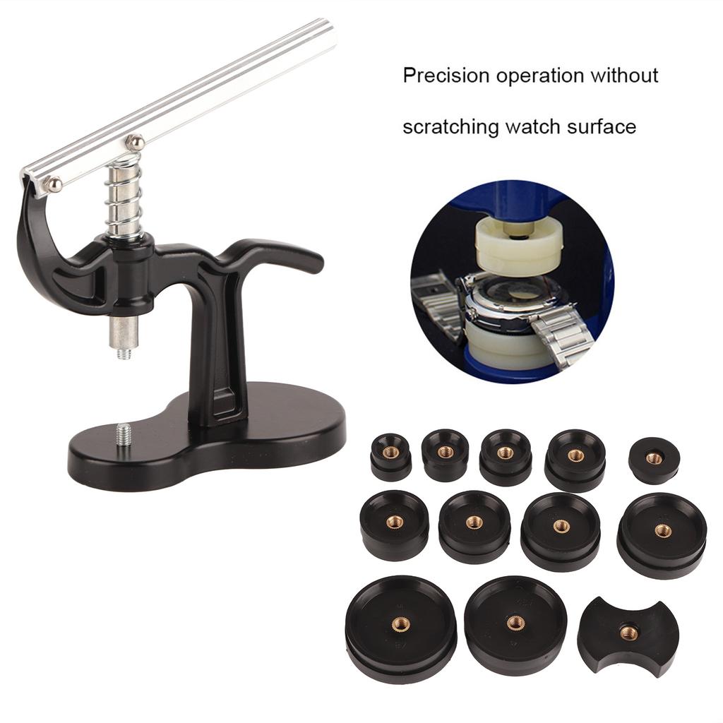 Инструмент для ремонта часов для пресса задней крышки часов, замены батареи с 12 матрицами