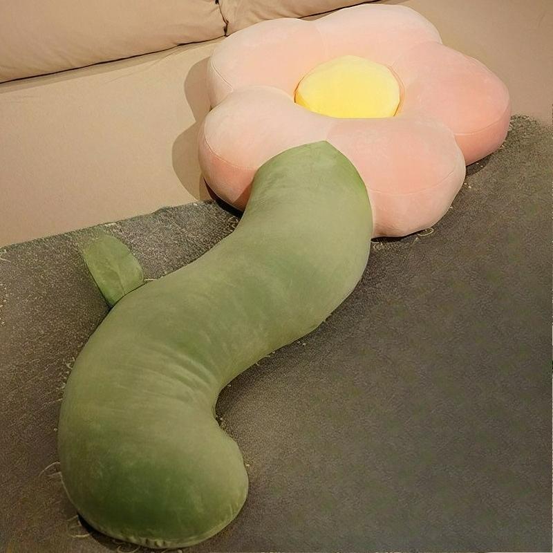 Милая подушка-цветок, подушка для ног для спящей девушки, прикроватная подушка, подушка для кровати в спальне, длинная подушка для сна на боку