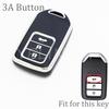 Чехол-брелок для ключа автомобиля 5 кнопок Для Honda Civic Crv Hrv Accord Pilot Fit Freed Vezel Odyssey - Аксессуары