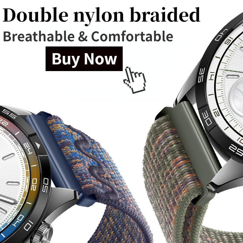 22 мм 20 мм Нейлоновый петлевой ремешок Для Huawei Watch GT5/4/3/2 Pro 46 мм Браслет на запястье Samsung Watch 7 6 5 4 Amazfit GTR/Balance Ремешок