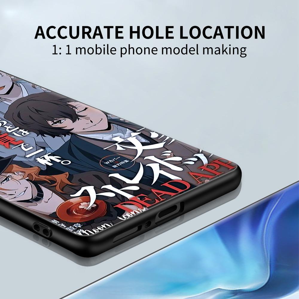 Japan Anime Bungou Stray Dogs Case for Xiaomi Mi 11 Ultra 11T 10T 9T Pro Note 10 A2 9 8 Lite A3 CC9E 10S Black Soft Phone Cover