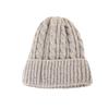 Trendy Twists Knitted Hat Elastic Woolen Hat Versatile Winter Pullover Cap  Outdoor