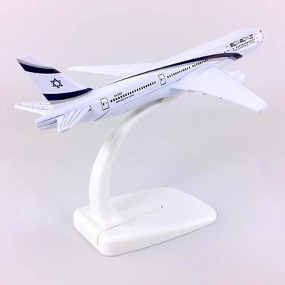 Модель самолета 16 см для El Al Boeing 777 B777 в масштабе 1/400. Литая модель самолета. Набор для сборки. Подарок, коллекционный предмет или украшение для дома.
