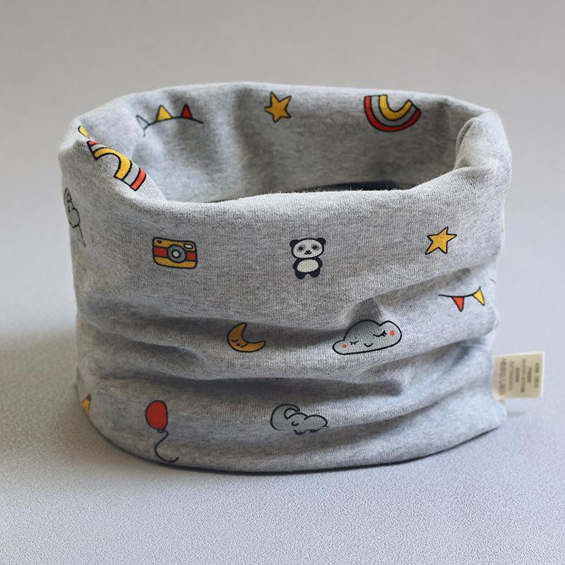 Class A Pure Cotton Baby Snood: Kids' Autumn/Winter Neck Warmer, Windproof Pullover Scarf for Boys & Girls.
