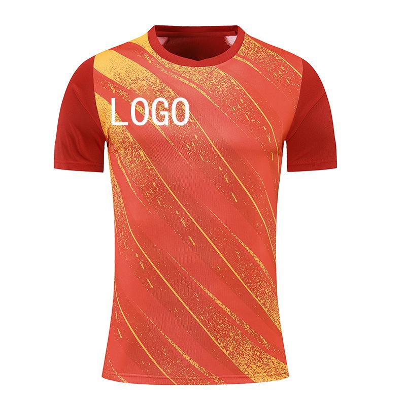 Carl M football jersey men's game training team jersey short-sleeved top quick-drying breathable casual sports adult T-shirt