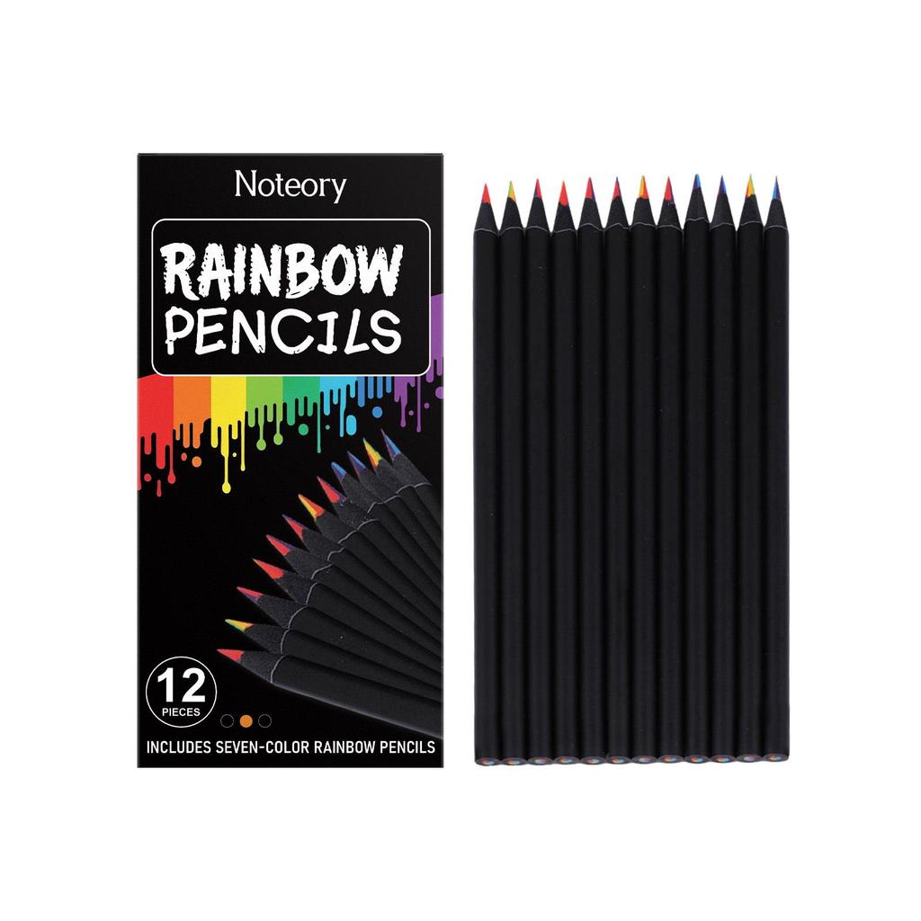 Noteory Multi-Color Rainbow Pencil for Doodling and Painting
