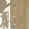 Sun Catcher Crystal Wind Chime, Lotus Flower Pendant Window Garden Decoration, Party Atmosphere Artifact Translucent Crystal Pendant.