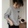 Light Casual Round Neck Sweatshirt for Women's Autumn New Loose Lazy Style Top