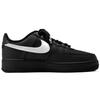 Nike Air Force 1 Покрытие Нескользящие Низкие Кеды для Скейтборда Унисекс Черный Серебристый CW2288-001(Team55-SWOOSH)