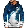 Men's Loose Printed Hooded Sweatshirt Men's Casual Fashion Sports Sweatshirt