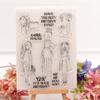 Fairy Lady Girl Transparent Silicone Clear Stamps for Seal DIY Scrapbooking Photo Album Decor Art Man People