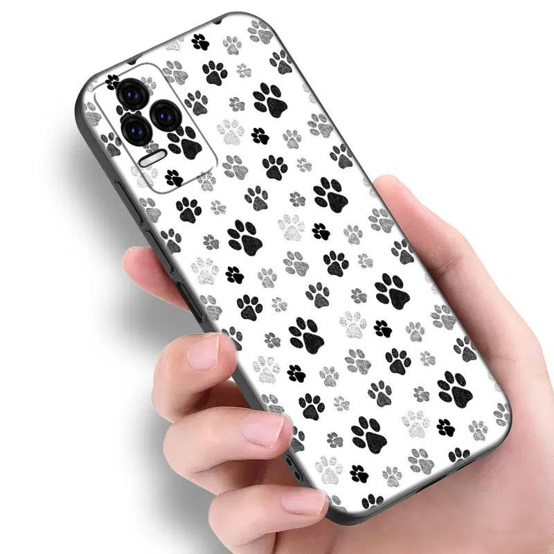 Dog Paw Best Friends Phone Case For Xiaomi POCO F2 F3 M2 M3 M4 X3 X4 Pro NFC F4 GT 5G F1 X2 C3 C31 C40 M5S Soft TPU Black Cover