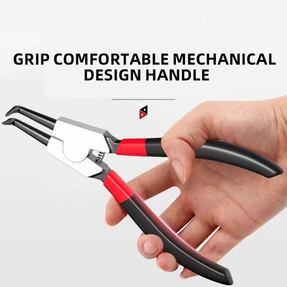 1 шт. Экономящие силы плоскогубцы с прямым наконечником для снятия, установки, вытягивания стопорных колец, валов