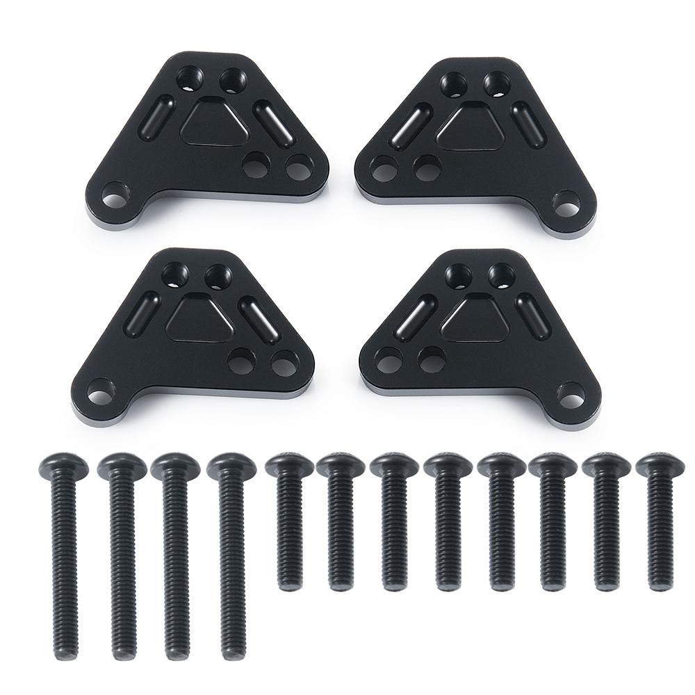 TRINOOD 4PCS Metal Shock Absorber Towers Front & Rear Heighten Shocks Mount for 1/10 RC Crawler MAXX WideMAXX Small-X