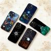 Внешний W-Wilds Чехол для телефона для iPhone 17,16,15,14,13,12,11 Plus,Pro Max,XS,Мягкий силиконовый черный чехол