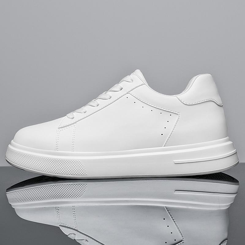 Fashion Genuine Leather Men Casual Shoes Fashion Sport Platform Shoes Increase Height Sneakers Male Skateboard Footwear Tenis Masculino