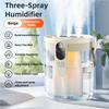 USB Small Humidifier With Three Sprays And Large Amount Of Mist/Mini Humidifier With Night Light For Bedroom Desktop Large Mist