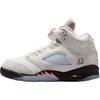 Air 5 Retro GS Medium Soft Pink Kids Sneakers White Black HQ7980-102