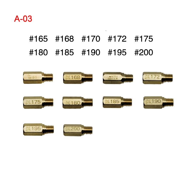ZSDTRP 10pcs Motorcycle Carburetor Main Jet Kit Set Slow/Pilot Jet Main Injectors Nozzle For PWK PE Mikuni OKO Keihin KOSO Carb Fuel Injectors 6