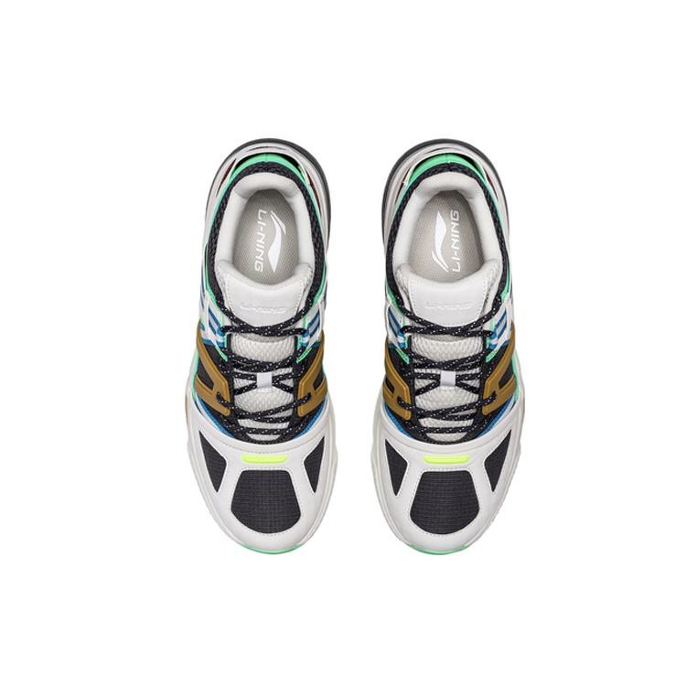 Li-Ning Li Ning Lightweight Low top Classic Casual Shoes Men's Black Green AGCQ143-3